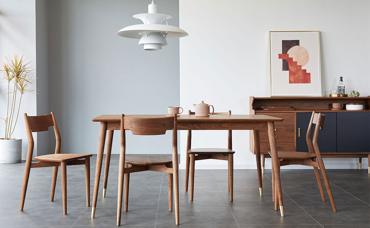 solid wood dining chair