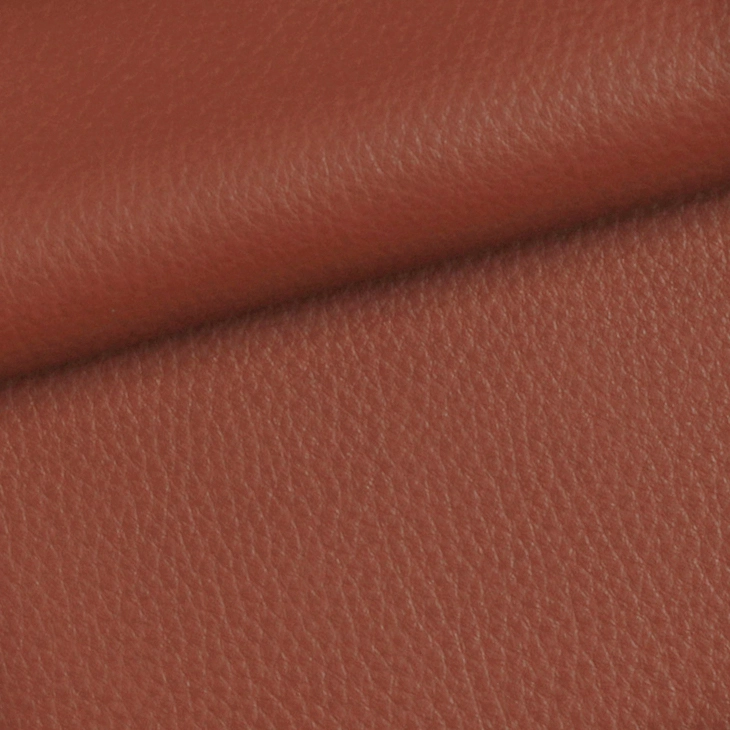 Semi-Aniline Leather Brick Red SA07