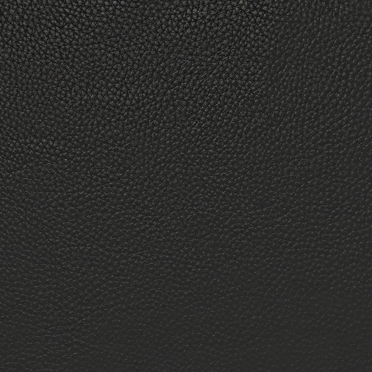 top grain leather black