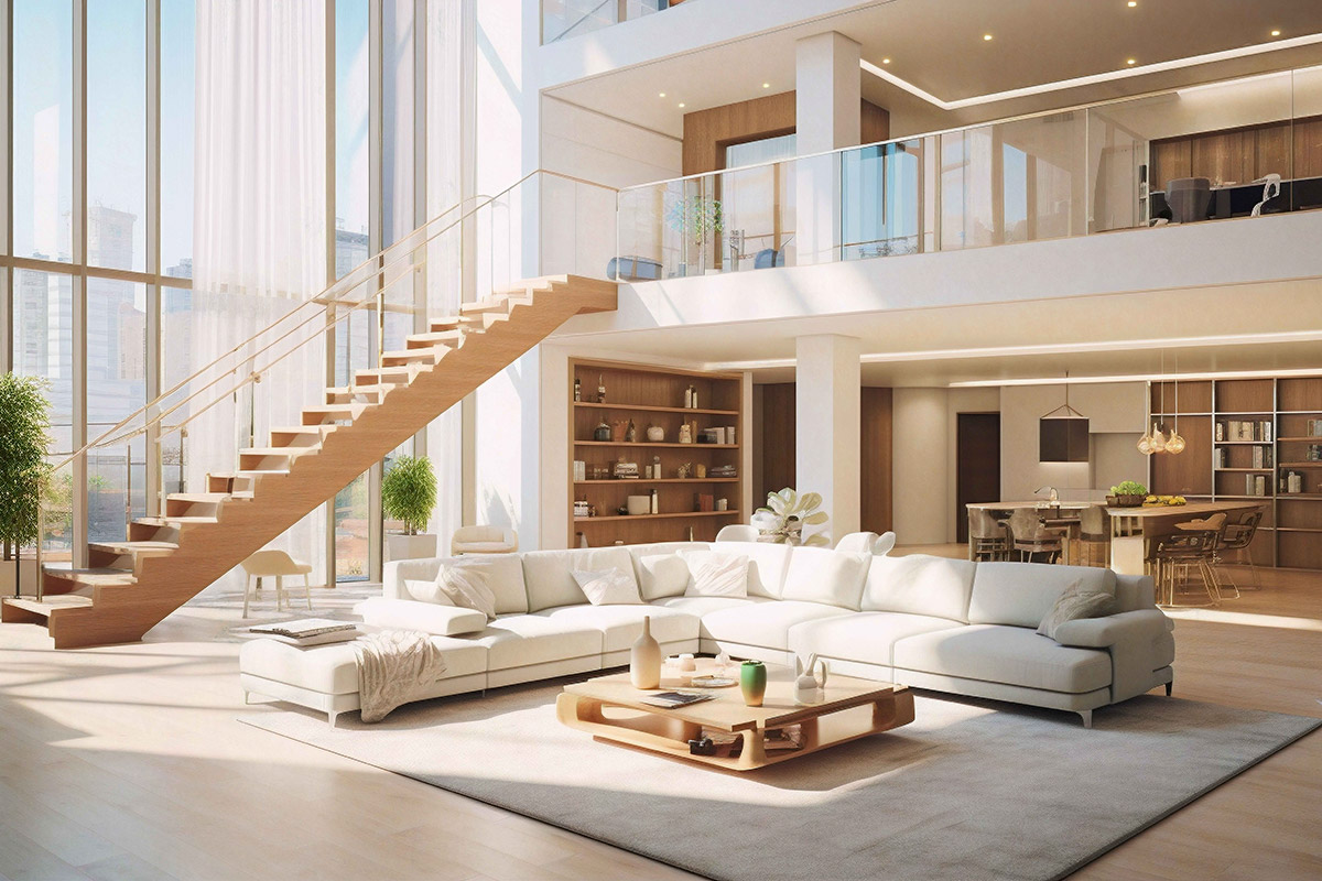 white sectional couch