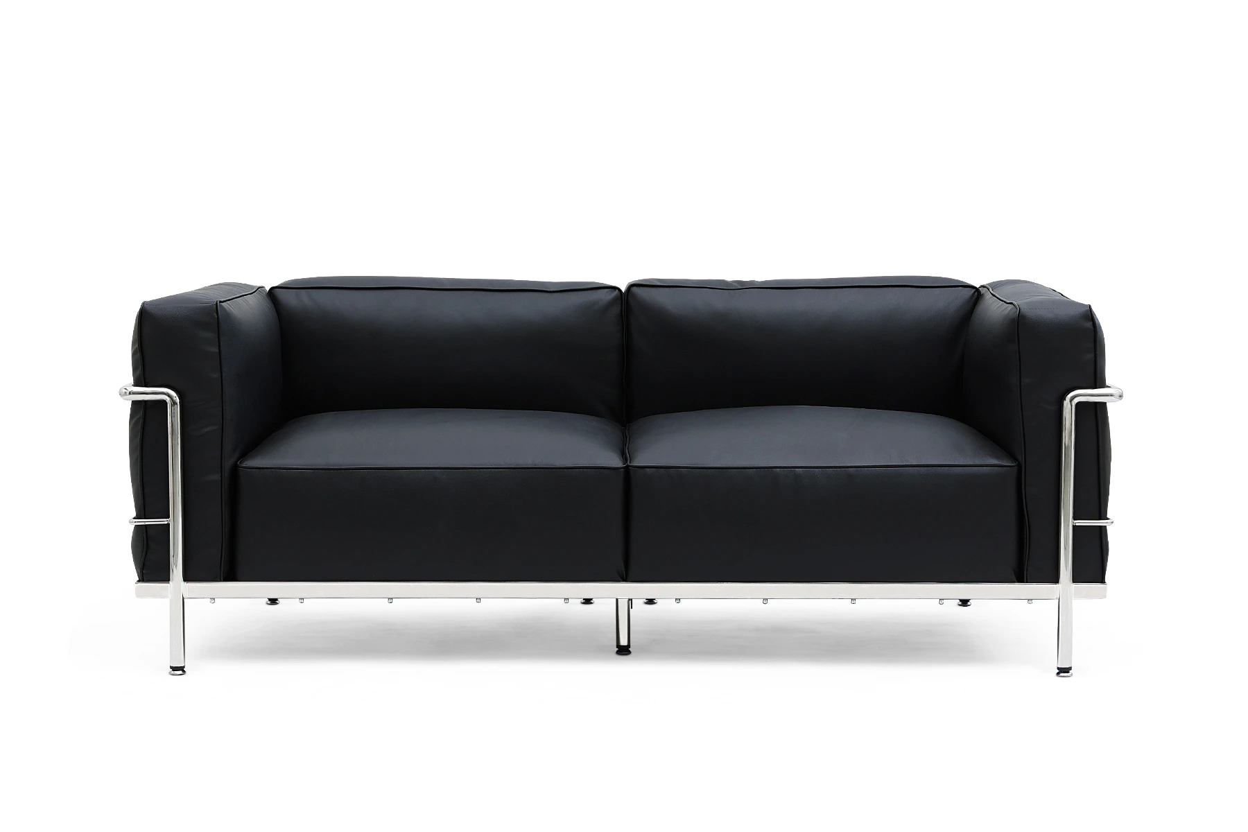 Le Corbusier-Inspired 2-Seater Sofa | Modern Leather Loveseat