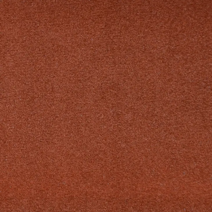 Velvet Fabric Rust VF17