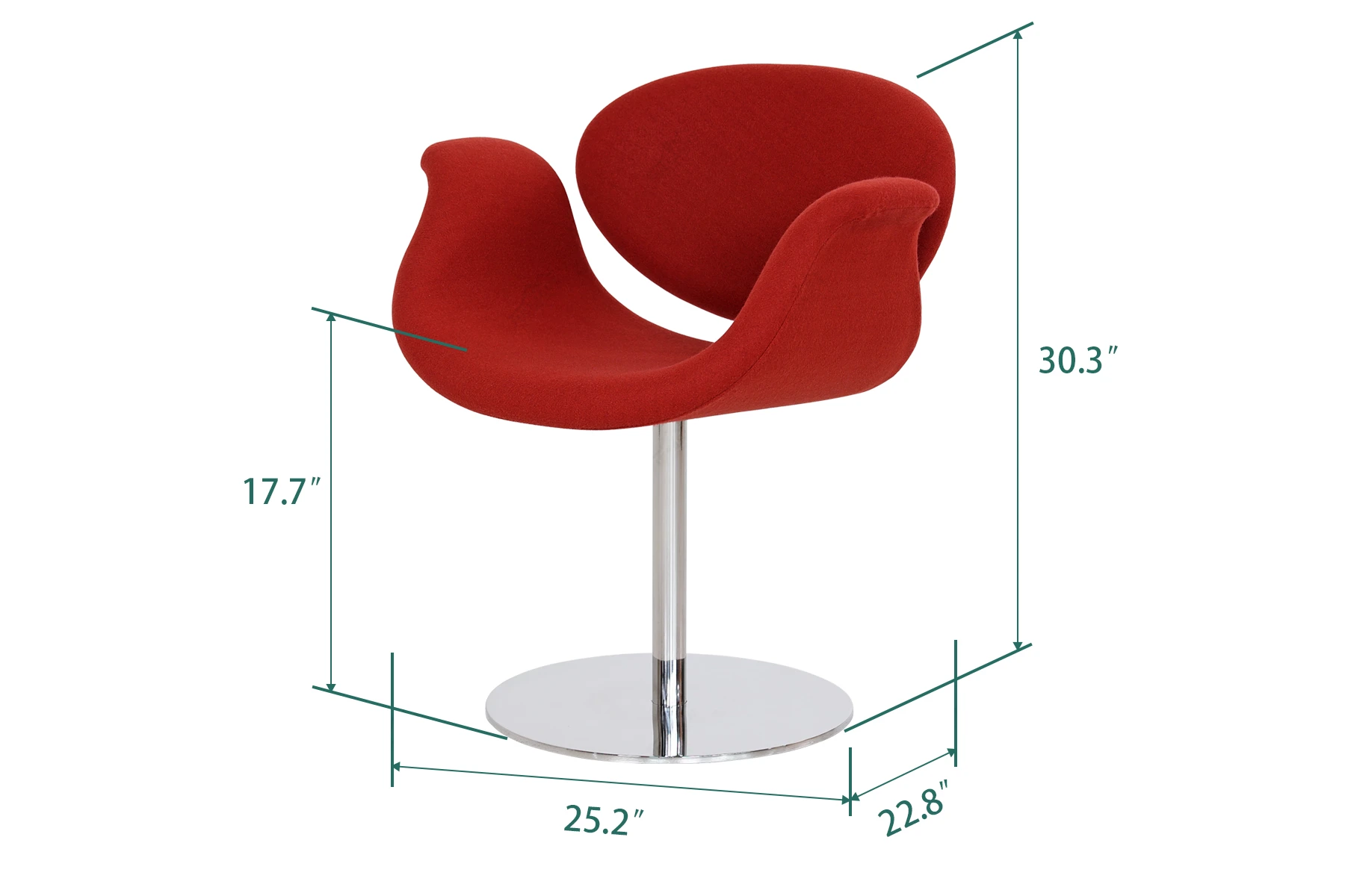 swivel-dining-chair-fabric-chairs-cl3694fa01s-dimension
